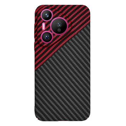 Deksel til Huawei Pura 70, Techsuit, Carbonite FiberShell, Svart Rød