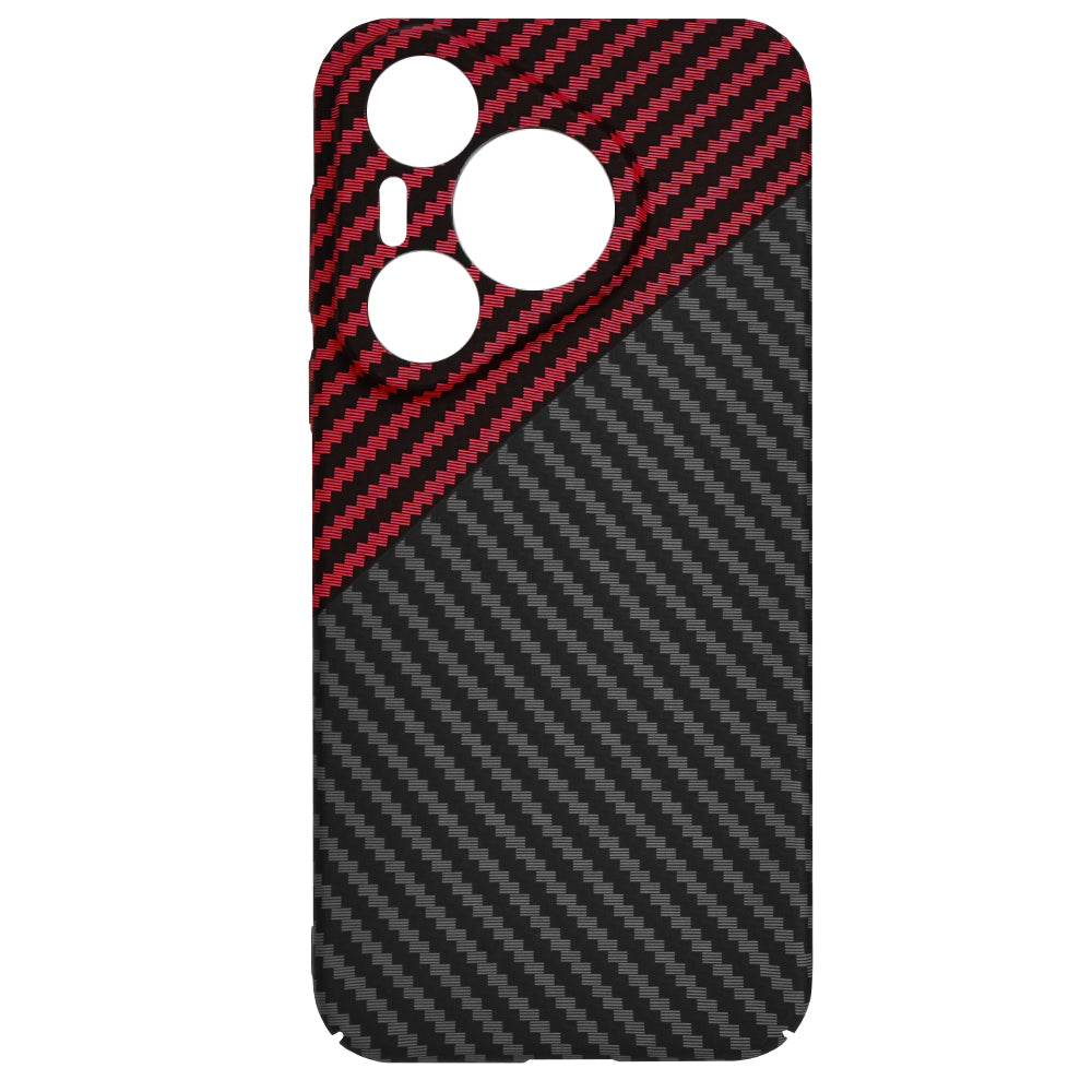 Deksel til Huawei Pura 70, Techsuit, Carbonite FiberShell, Svart Rød