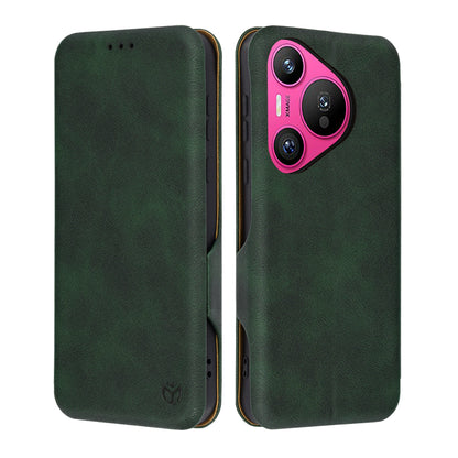 Deksel for Huawei Pura 70, Techsuit, Safe Wallet Plus, Grønn
