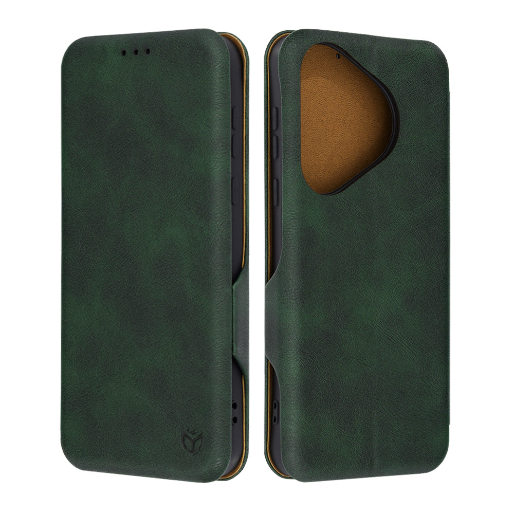 Deksel for Huawei Pura 70, Techsuit, Safe Wallet Plus, Grønn
