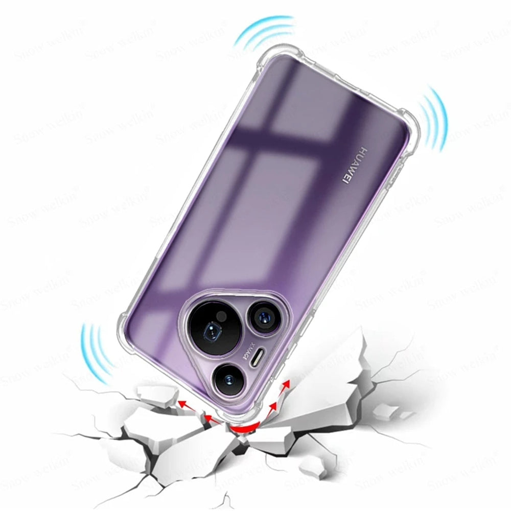 Deksel til Huawei Pura 70, Techsuit, Støtsikker Klar, Transparent
