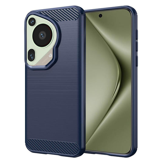 Deksel for Huawei Pura 70 Ultra, Techsuit, Karbon, Blå