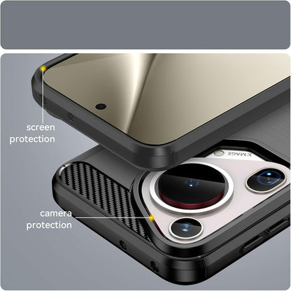 Deksel til Huawei Pura 70 Ultra, Techsuit, Karbon, Svart