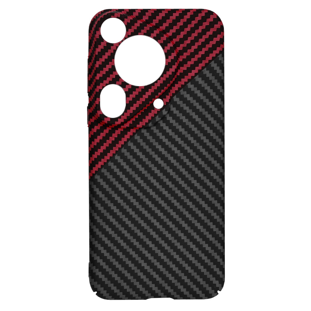 Deksel for Huawei Pura 70 Ultra, Techsuit, Carbonite FiberShell, Svart Rød