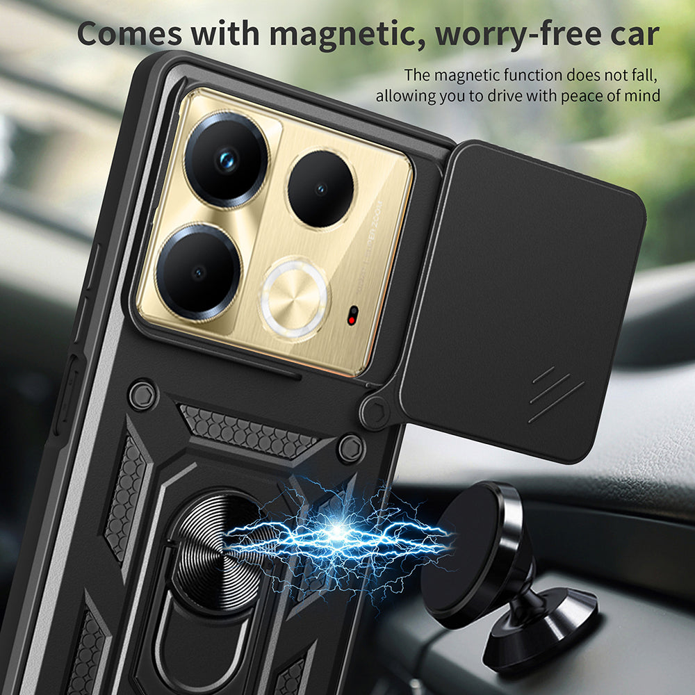 Deksel til Infinix Note 40 4G, Techsuit, CamShield, Svart