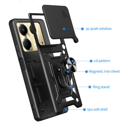Deksel til Infinix Note 40 4G, Techsuit, CamShield, Svart