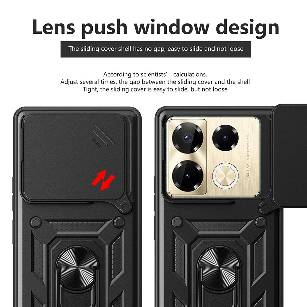 Deksel for Infinix Note 40 Pro+, Techsuit, CamShield, Blå