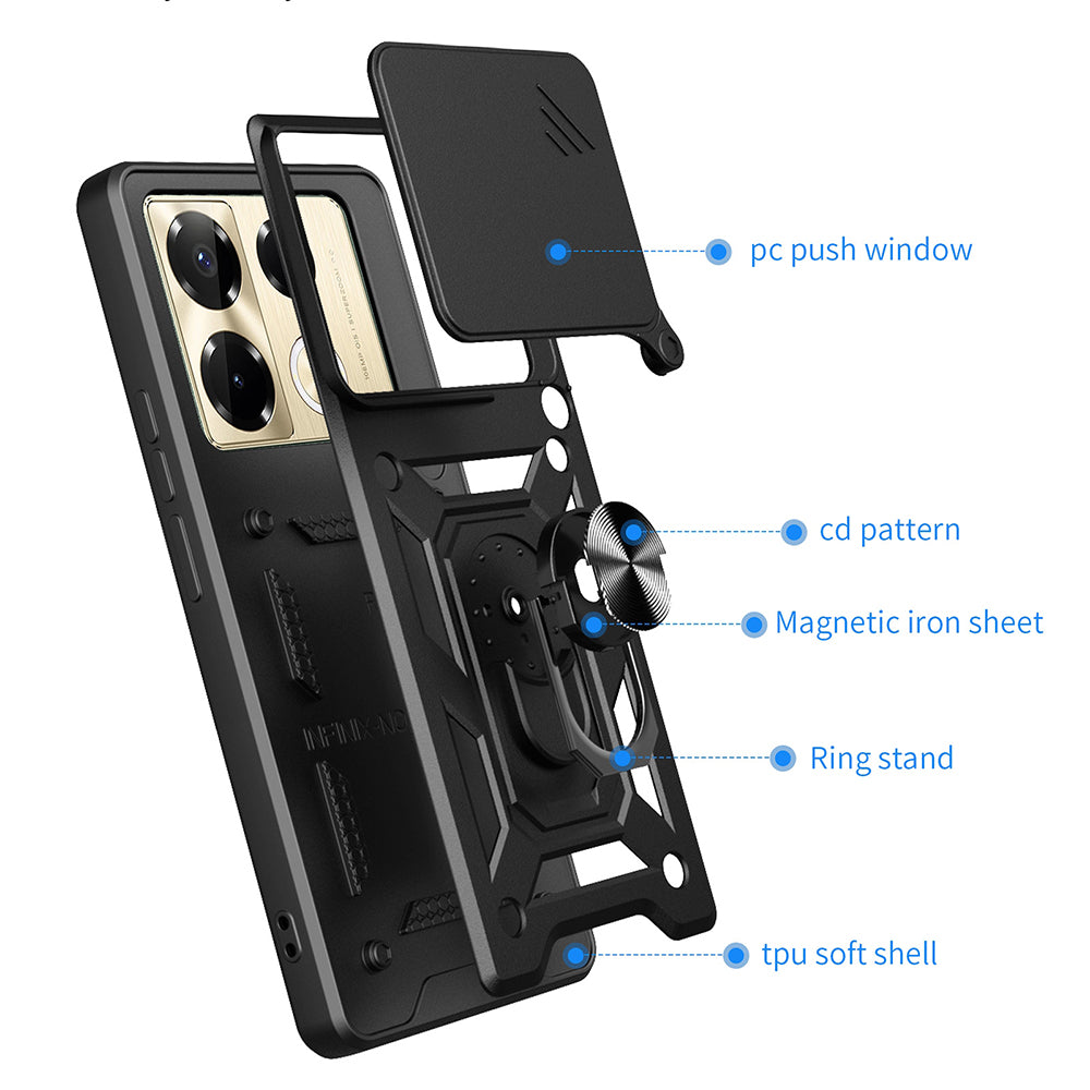 Deksel til Infinix Note 40 Pro+, Techsuit, CamShield, Grønn