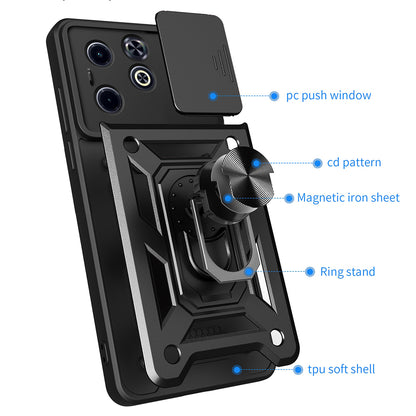 Deksel til Infinix Smart 8 / Hot 40i, Techsuit, CamShield, Grønn