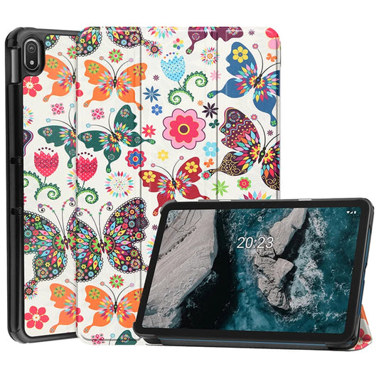 Deksel for Lenovo Idea Tab 11, Techsuit, FoldPro Butterfly, Flerfarget