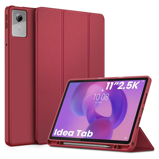 Deksel for Lenovo Idea Tab 11, Techsuit, FoldPro, Rød
