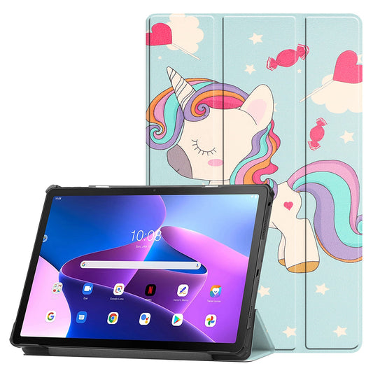 Deksel for Lenovo Idea Tab 11, Techsuit, FoldPro Unicorn, Flerfarget