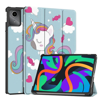 Deksel for Lenovo Tab M11, Techsuit, FoldPro Unicorn, Flerfarget