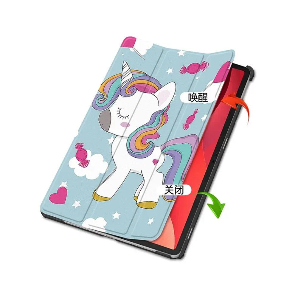 Deksel for Lenovo Tab M11, Techsuit, FoldPro Unicorn, Flerfarget