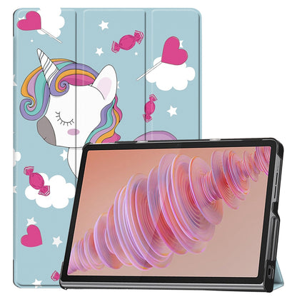 Deksel for Lenovo Tab Plus 11,5 tommer, Techsuit, FoldPro Unicorn, Flerfarget