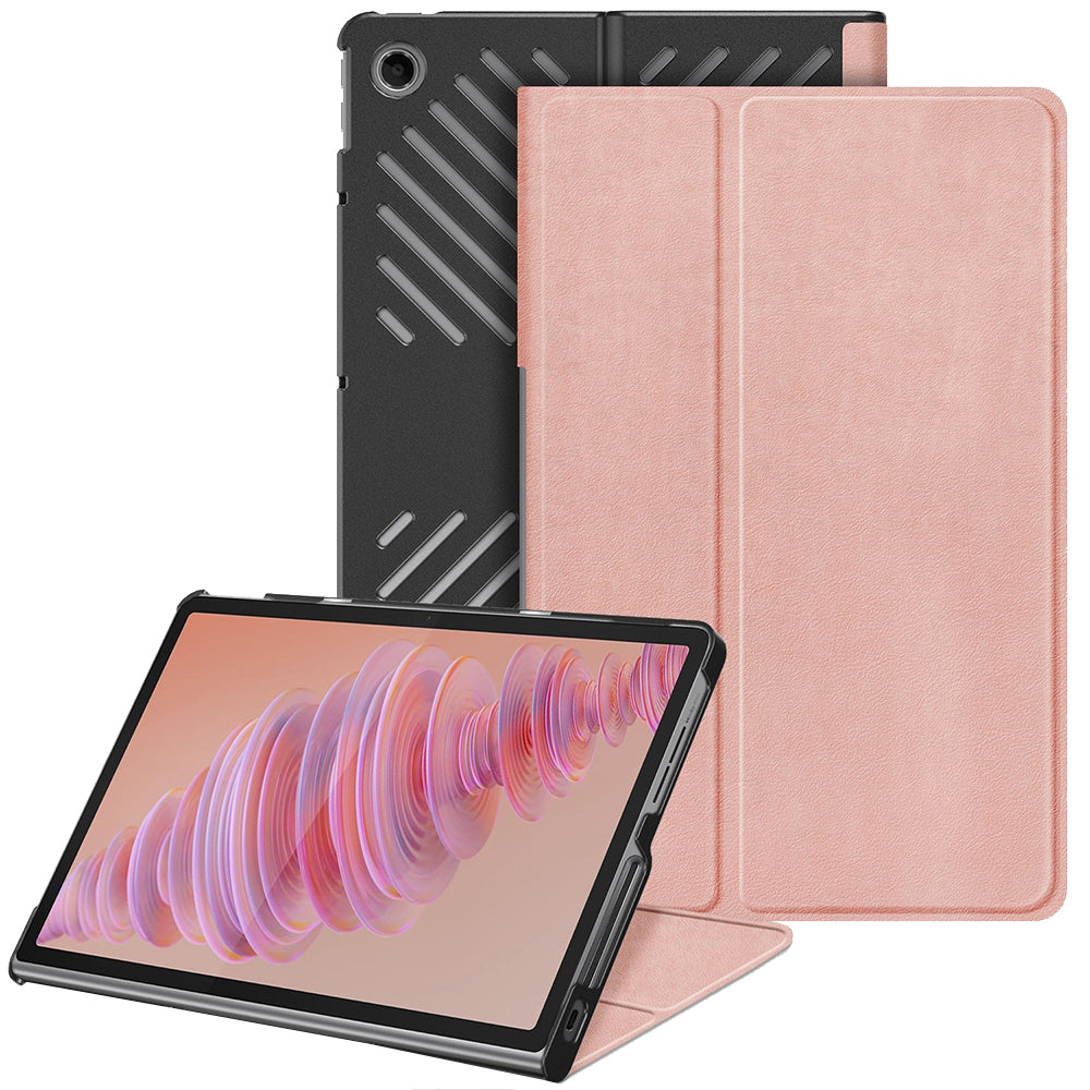 Deksel for Lenovo Tab Plus, Techsuit, FoldPro, Rosa