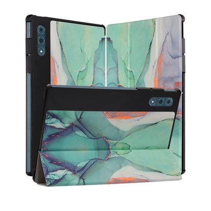 Deksel til Lenovo Yoga Tab Plus, Techsuit, FoldPro Green Time, Flerfarget
