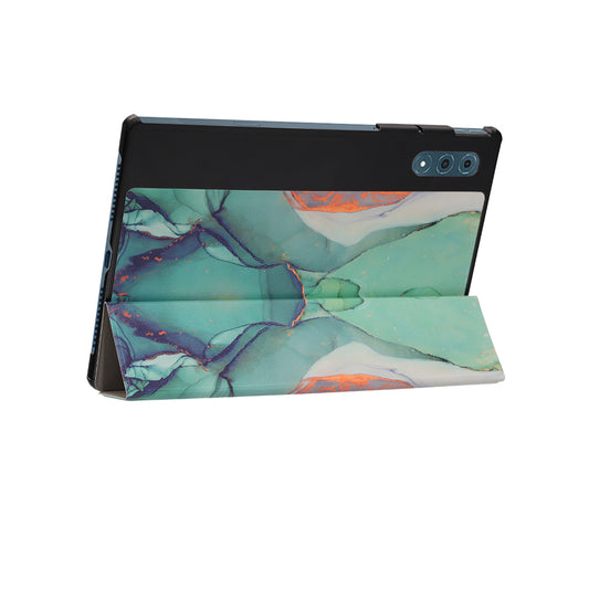 Deksel til Lenovo Yoga Tab Plus, Techsuit, FoldPro Green Time, Flerfarget