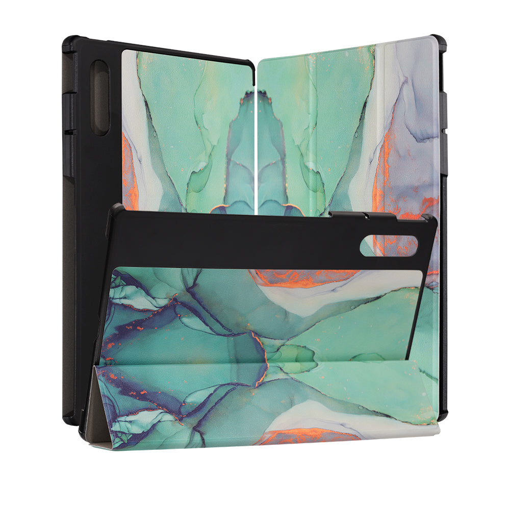 Deksel til Lenovo Yoga Tab Plus, Techsuit, FoldPro Green Time, Flerfarget