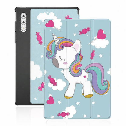 Deksel for Lenovo Yoga Tab Plus, Techsuit, FoldPro Unicorn, Flerfarget