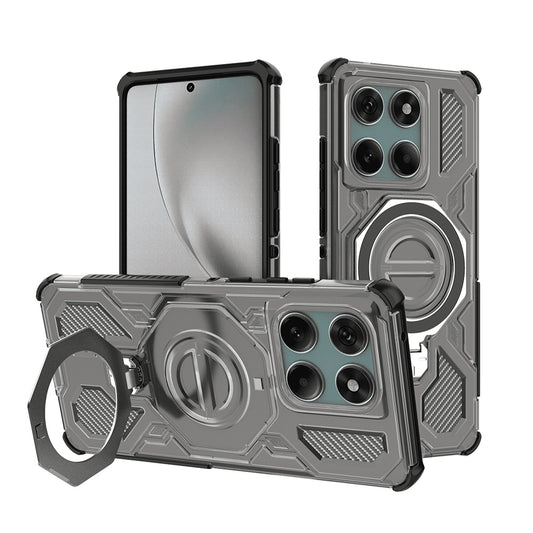 Deksel for Motorola Edge 60 Pro, Techsuit, Carbon Shield Pro, Røykfarget