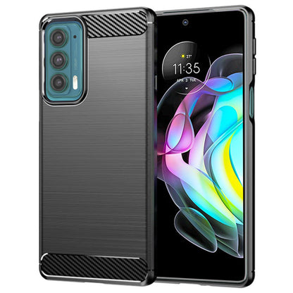 Deksel til Motorola Edge 20, Techsuit, Karbon, Svart