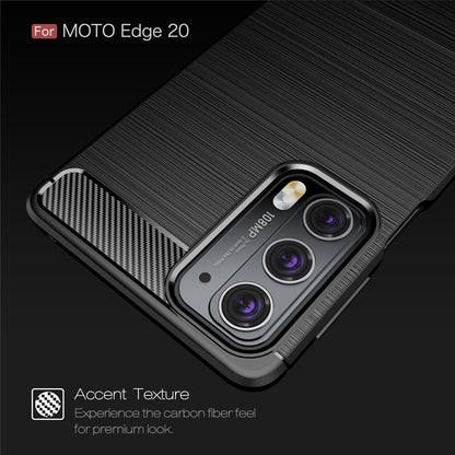 Deksel til Motorola Edge 20, Techsuit, Karbon, Svart