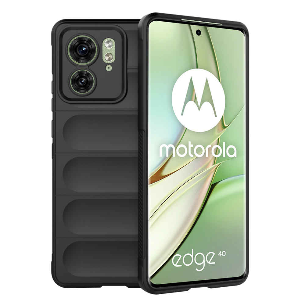Deksel for Motorola Edge (2023) / Edge 40, Techsuit, Magic Shield, Svart