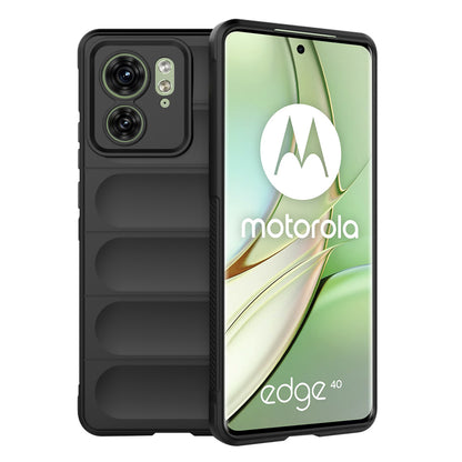 Deksel for Motorola Edge (2023) / Edge 40, Techsuit, Magic Shield, Svart
