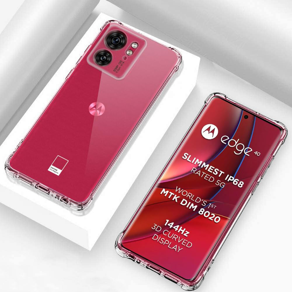 Deksel til Motorola Edge (2023) / Edge 40, Techsuit, Støtsikker Klar, Transparent