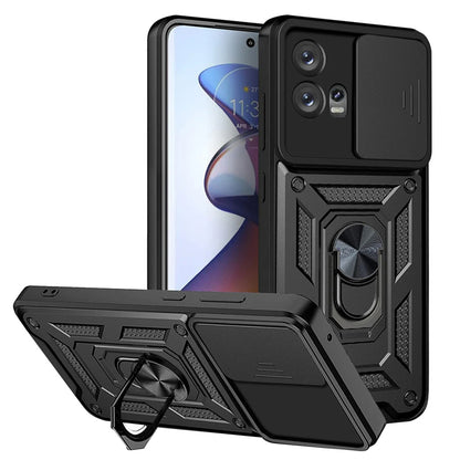 Deksel for Motorola Edge 30 Fusion, Techsuit, CamShield, Svart
