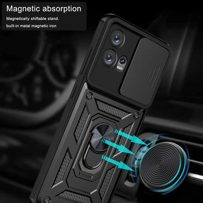 Deksel for Motorola Edge 30 Fusion, Techsuit, CamShield, Svart