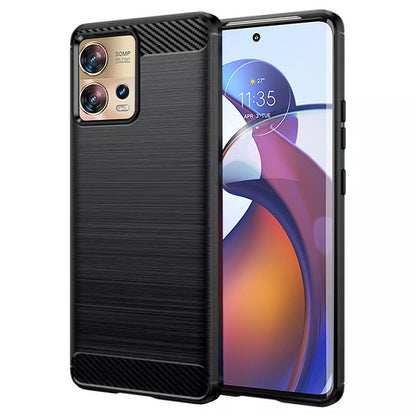 Deksel til Motorola Edge 30 Fusion, Techsuit, Karbon, Svart