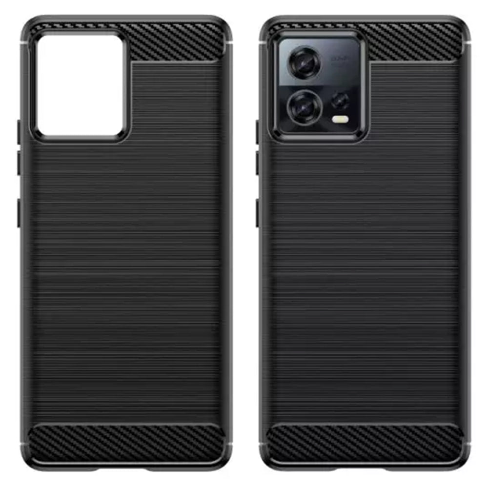 Deksel til Motorola Edge 30 Fusion, Techsuit, Karbon, Svart