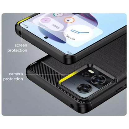 Deksel til Motorola Edge 30 Fusion, Techsuit, Karbon, Svart