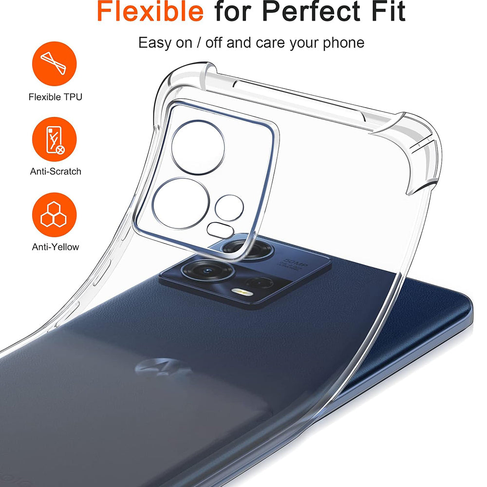 Deksel til Motorola Edge 30 Fusion, Techsuit, Støtsikker Klar, Transparent