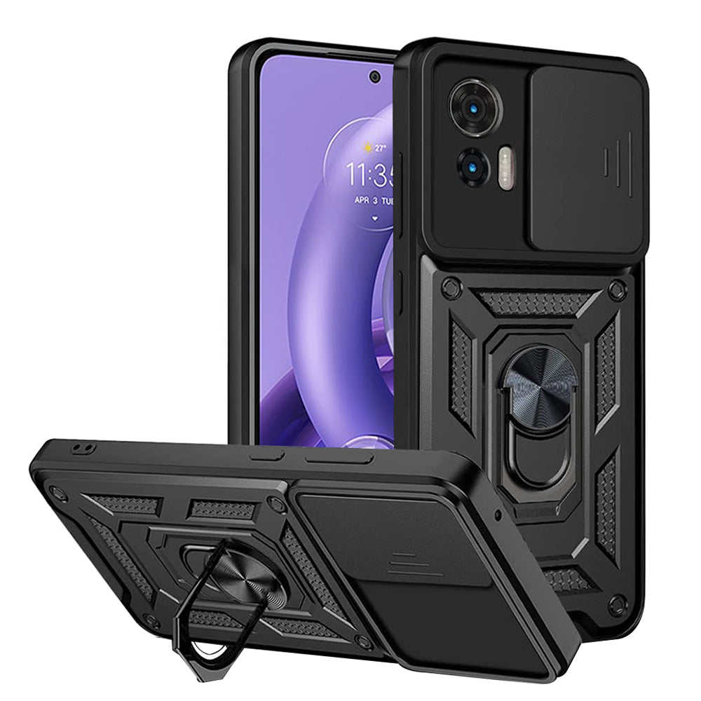 Deksel for Motorola Edge 30 Neo, Techsuit, CamShield, Svart