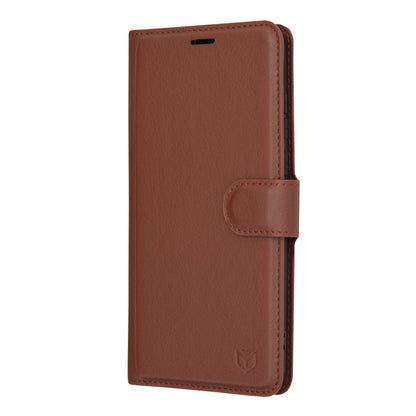 Deksel for Motorola Edge 30 Neo, Techsuit, Leather Folio, Brun