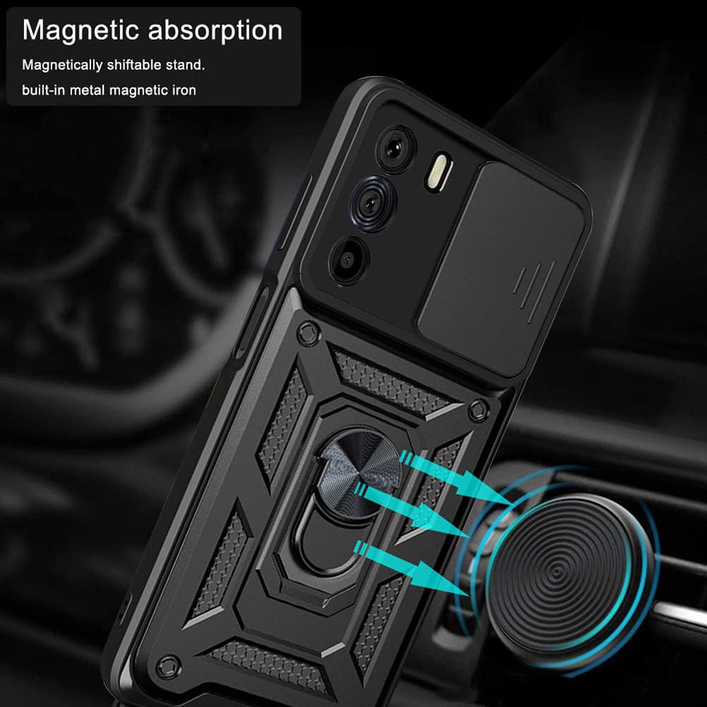 Deksel for Motorola Edge 30, Techsuit, CamShield, Svart