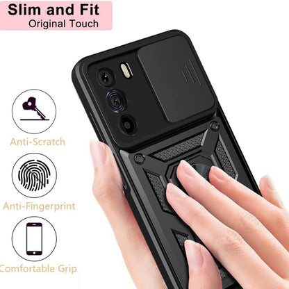 Deksel for Motorola Edge 30, Techsuit, CamShield, Svart