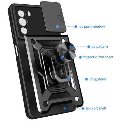 Deksel for Motorola Edge 30, Techsuit, CamShield, Svart
