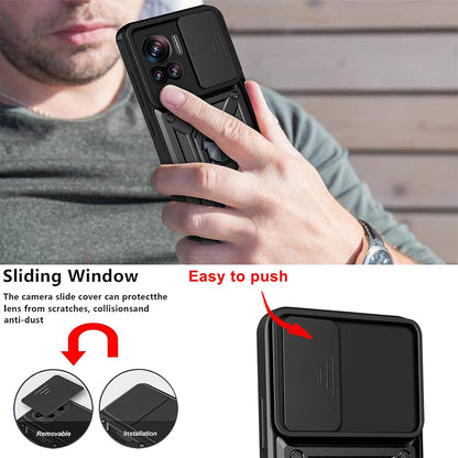 Deksel til Motorola Edge 30 Ultra, Techsuit, CamShield, Svart