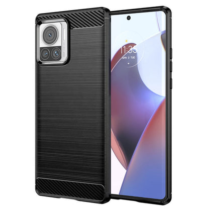 Deksel til Motorola Edge 30 Ultra, Techsuit, Karbon, Svart