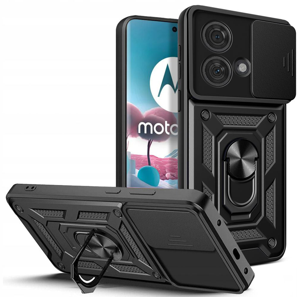 Deksel til Motorola Edge 40 Neo, Techsuit, CamShield, Svart