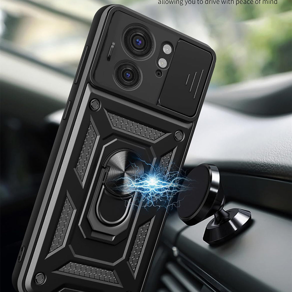 Deksel for Motorola Edge 40, Techsuit, CamShield, Svart