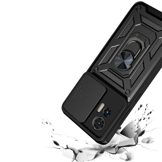 Deksel for Motorola Edge 50 Fusion, Techsuit, CamShield, Svart