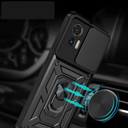 Deksel for Motorola Edge 50 Fusion, Techsuit, CamShield, Svart