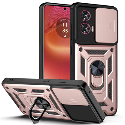 Deksel for Motorola Edge 50 Fusion, Techsuit, CamShield, Rosa