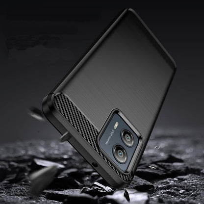 Deksel for Motorola Edge 50 Fusion, Techsuit, Karbon, Svart