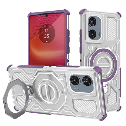 Deksel for Motorola Edge 50 Fusion, Techsuit, Carbon Shield Pro, Lilla